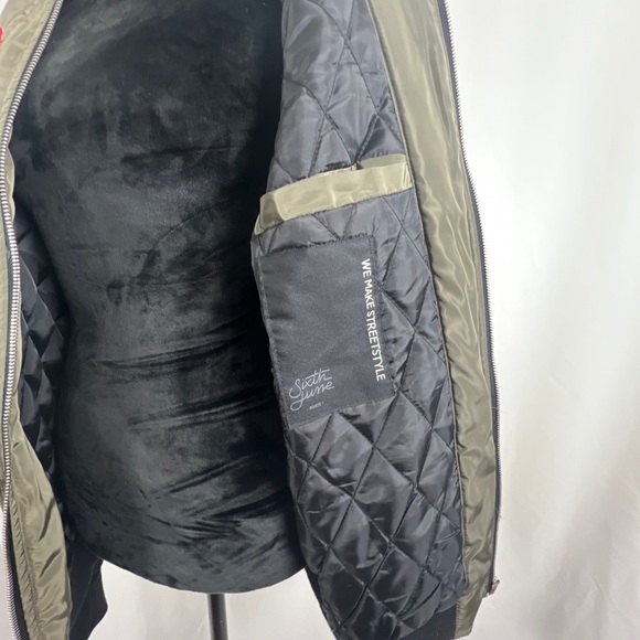 Sixth June Paris Mens Large Bomber Jacket Patches - Picture 5 of 8